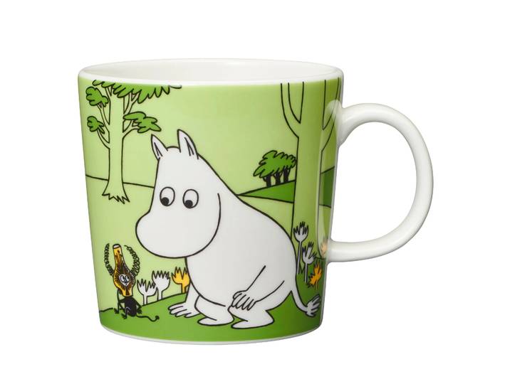 Moomin Arabia Mug Moomin Herbe verte