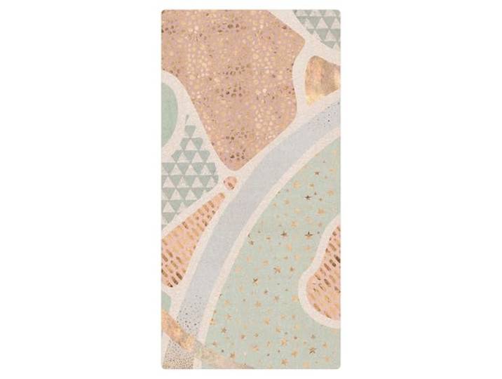 micasia Korkteppich rutschfeste Oberfläche Kinderzimmer Bodenschutz - Naturprodukt - Kinder Abstrakt 3,5mm dünne Kork Bodenmatte blau Kinderteppich trittsichere Matte 2092 (130x260cm)