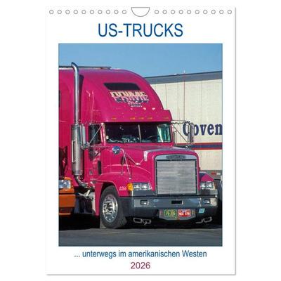 US-Trucks ... unterwegs im amerikanischen Westen - Monatsplaner (Wandkalender 2026 DIN A4 hoch), CALVENDO Monatskalender