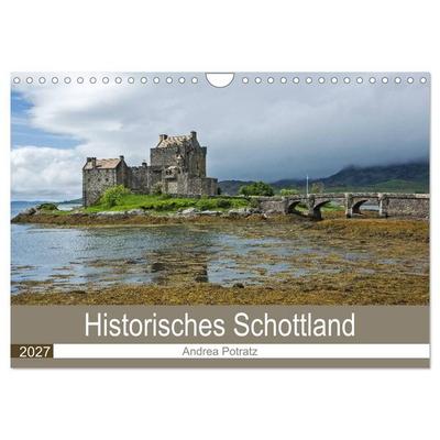 Historisches Schottland (Wandkalender 2027 DIN A4 quer), CALVENDO Monatskalender