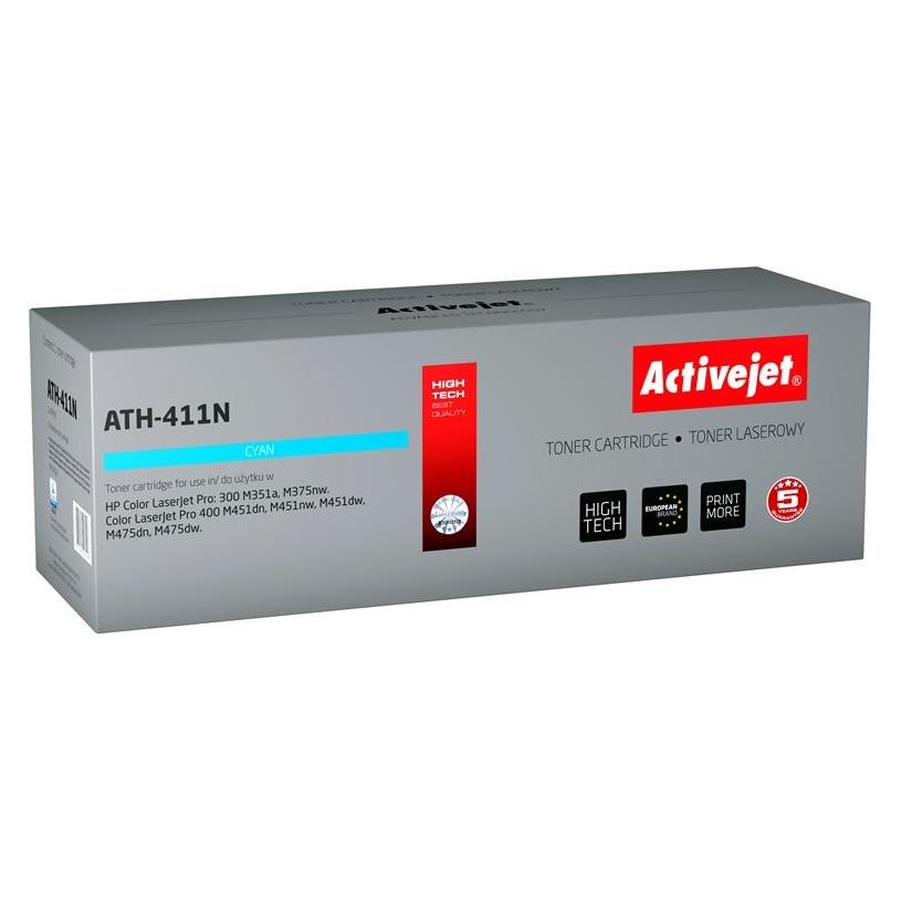 Activejet ATH-411N Tonerkartusche (e) Kompatibel (C) (ATH-411N)