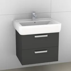 Artiqua 413 Waschtischunterschrank für Renova Plan 222265, 222268 Anthrazit Glanz, 413-WU2L-K59-7065 413-WU2L-K59-7065-51