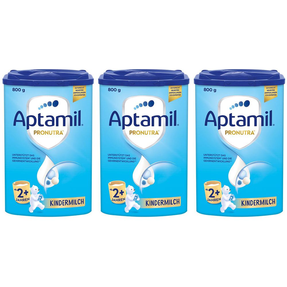 3x Aptamil Kindermilch ab 2 Jahren Pulver 3x800 g