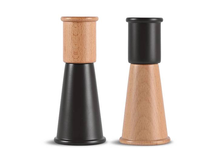Sagaform Moulin à sel et poivre Gurken petit, 2 pièces Noir-brun