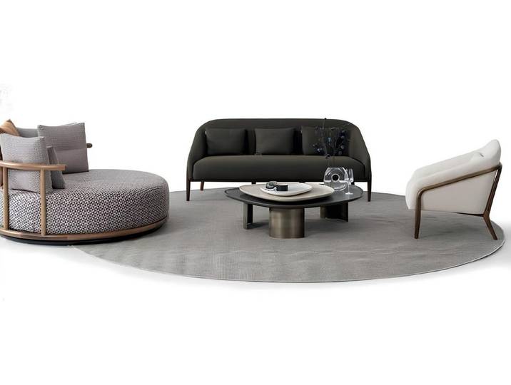 Xlmoebel Polstergarnitur Luxuriöses Wohnzimmer-Set in edlem Design mit hochwertigem Material, (Wohnzimmer-Set, 3-tlg., 3tlg Wohnzimmer Set (3+3+1 Sitzer), Hergestellt in Europa