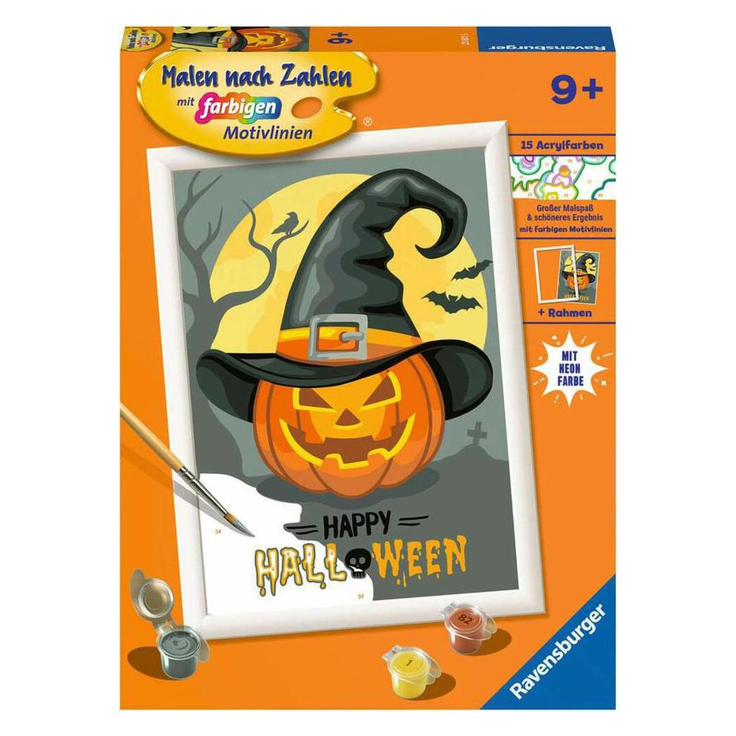 Ravensburger Malen nach Zahlen 23601 - Happy Halloween - Kinder ab 9 Jahren (4177177)