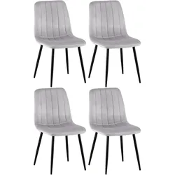 4er Set Stühle Dijon Samt