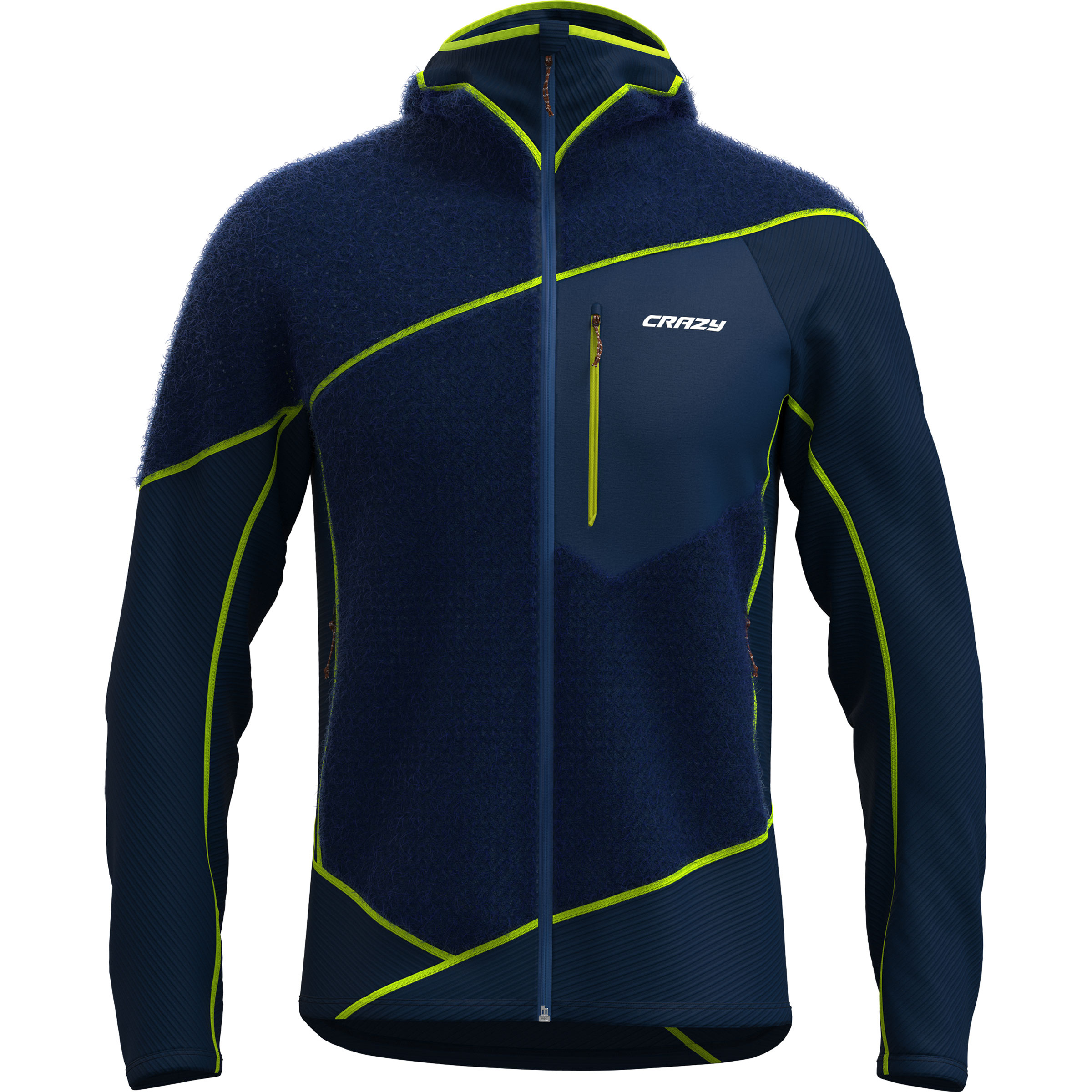 Crazy Neutron Herren Fleecejacke blau Größe M Trekking Elastisch Polartec