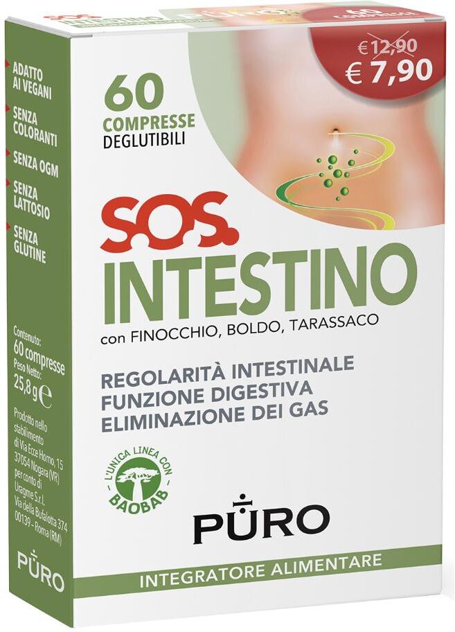 URAGME Srl PURO SOS Intestino 60Cpr Degl.
