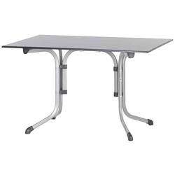 Sieger 3160-50 Bouelvard-Klapptisch vivodur 120x80 cm, graphit/Schieferoptik anthrazit