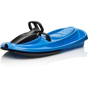 Gizmo-Riders Schlitten Stratos, Lenkschlitten, electric blue, 99 cm, aus Kunststoff, mit Zugseil, Lenkrad & Bremse, bis 120 kg