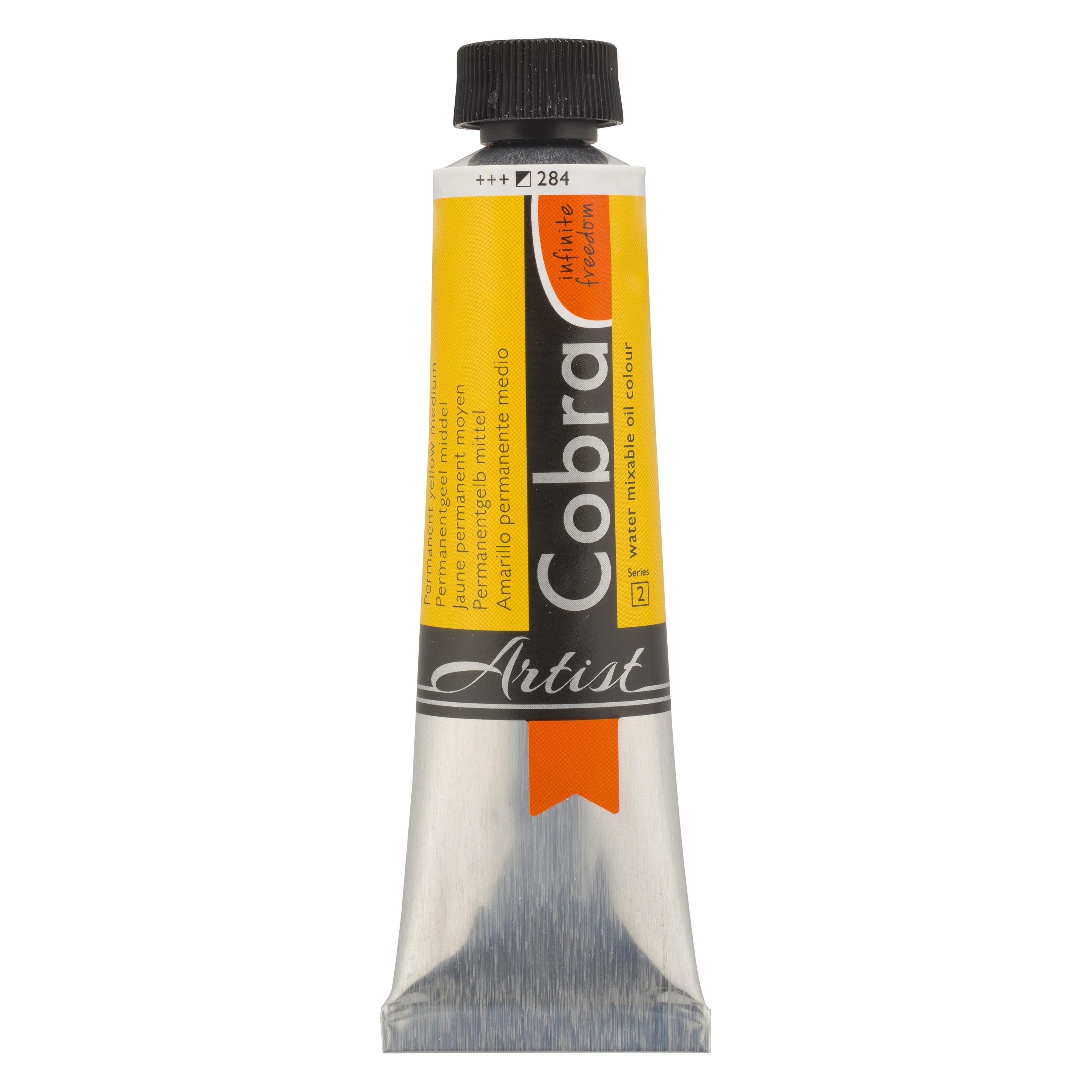 Talens Oelfarbe Cobra wasservermalbar Permanentgelb mittel (40 ml) (21052840)