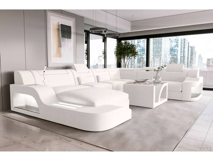 XXL Wohnlandschaft Palermo Stoffsofa