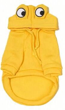 Multicon Wholesale Hub Cute Frog Pet Sweater, Green Dog Hoodie For Small Dogs, Fun Design, Keep Your Pup Cozy And Stylish yellow l