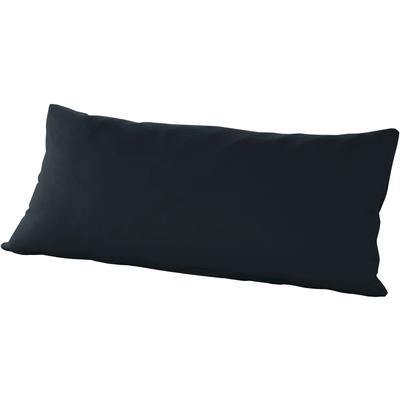 Kissenbezug PRIMERA "Primera Mako-Feinjersey Kissenbezug im Doppelpack", schwarz, B:40cm L:80cm, Feinjersey, Obermaterial: 100% Baumwolle, Kissenbezüge, Kissenbezug, In vielen Uni-Tönen