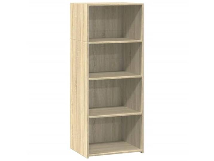 HEFZGDB Klassisches Highboard mit viel Stauraum in Sonoma-Eiche, schwarzes Highboard aus Holzwerkstoff mit zeitlosem Design für die Inneneinrichtung, modernes mit Wandhalterung