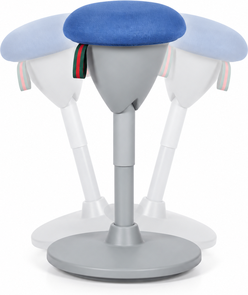 B2B Partner Orthopädischer Bürohocker RAMON, blau