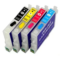 Wiederbefüllbare Tintenpatronen wie Epson T0441-T0444 mit Auto Reset Chips