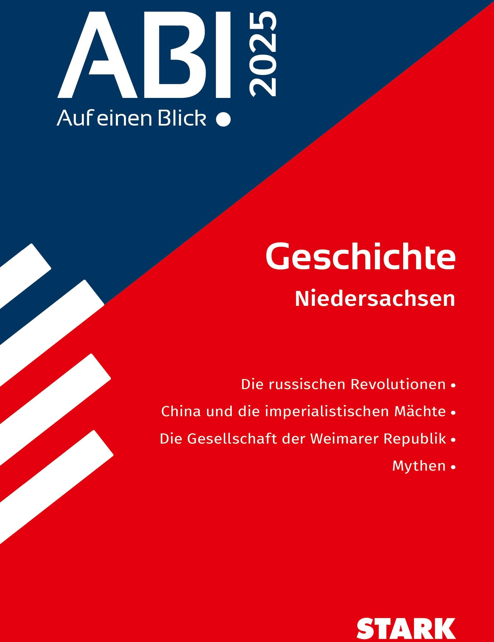 STARK Abi - auf einen Blick! Geschichte Niedersachsen 2025 - Preis vom 15.10.2026 23:06:25 h