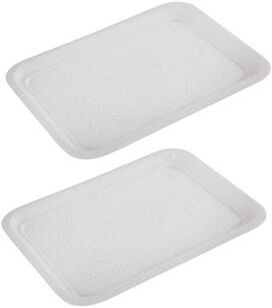 ELK Lifestyle Elk Home Marquette White Metal 14.5 Inch Wide Tray