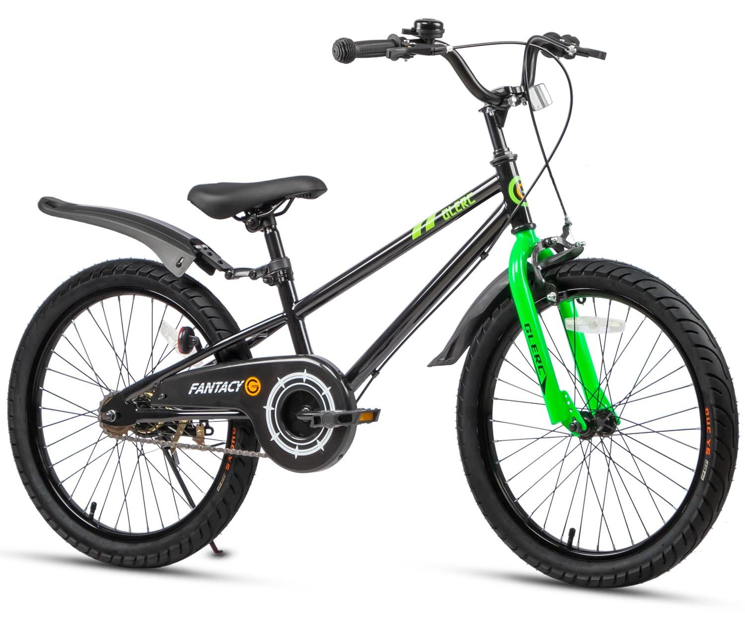 Kinderfahrrad Kinderrad Fahrrad - 20 Zoll - Mit Stützrädern - Mit Licht und Ständer - Ab 5 Jahren