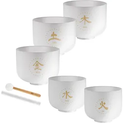 Meinl Sonic Energy TCM Crystal Singing Bowl Elemente Set