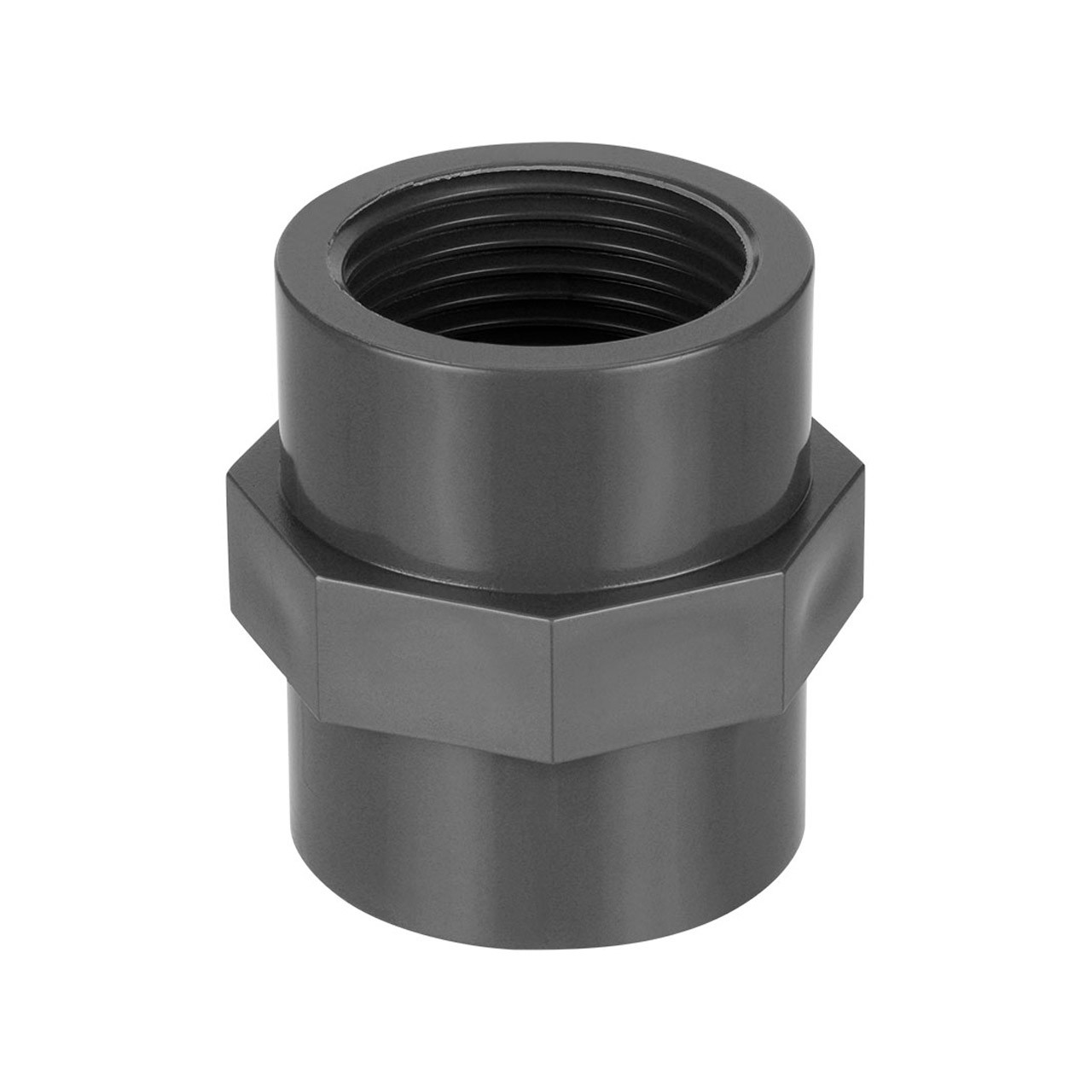 REKUBIK PVC-U Doppelmuffe 2x Innengewinde 3" IG x 3" IG 7205090