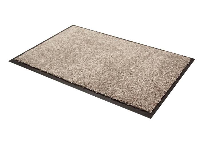 Schmutzfangmatte mit rutschfester Rückseite, Beige, Größe 117 (Schmutzfangmatte, 90x150 cm)