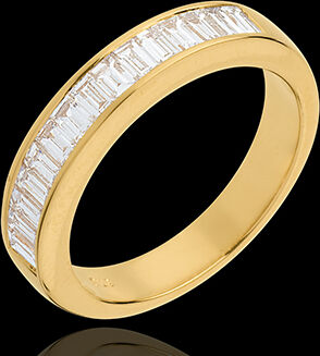 Edenly Trauring semi pavÃ© in Gelbgold - 0.75 Karat