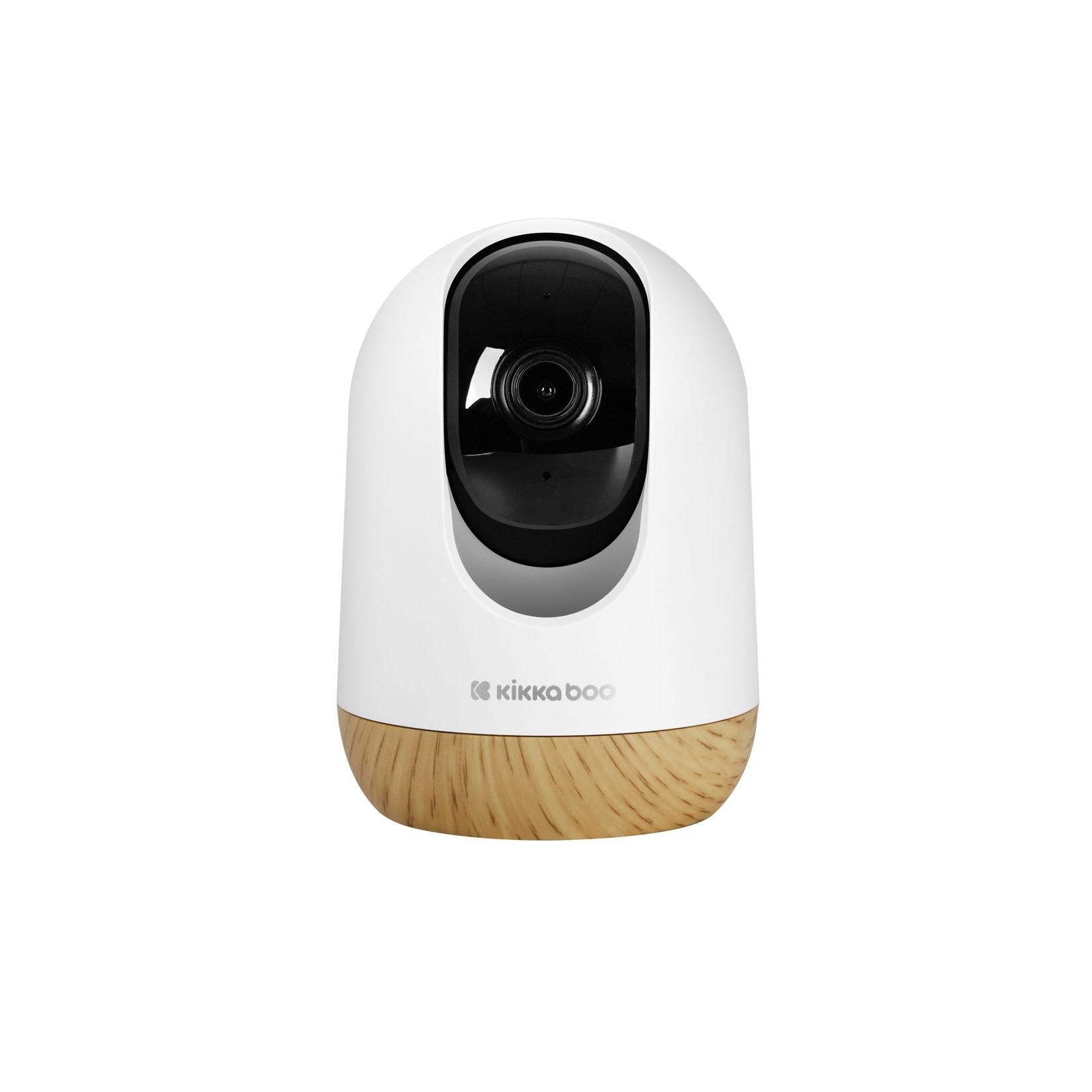 Kikkaboo Babyphone Ethan Kamera, WLAN Verbindung, Nachtsicht, Bewegungserkennung weiß braun