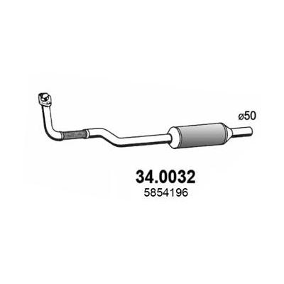ASSO Katalysator 340032 vorne für Vaughall