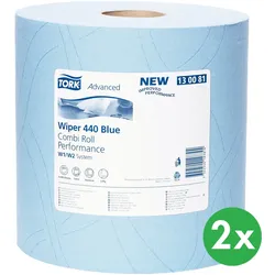 Tork Advanced Wischtuch 430 blau Kombi Rolle Performance