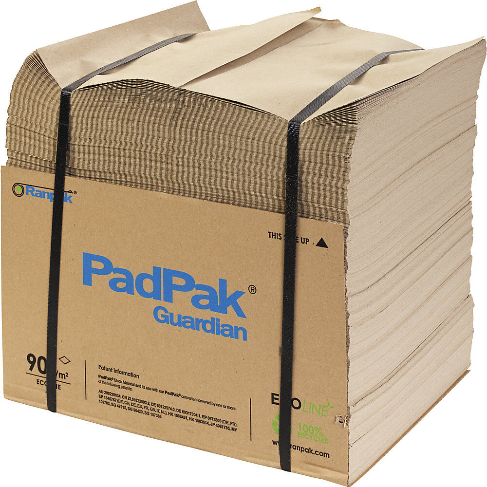 kaiserkraft PadPak Guardian Papier, recycelt, Breite 380 mm, braun, 1-lagig