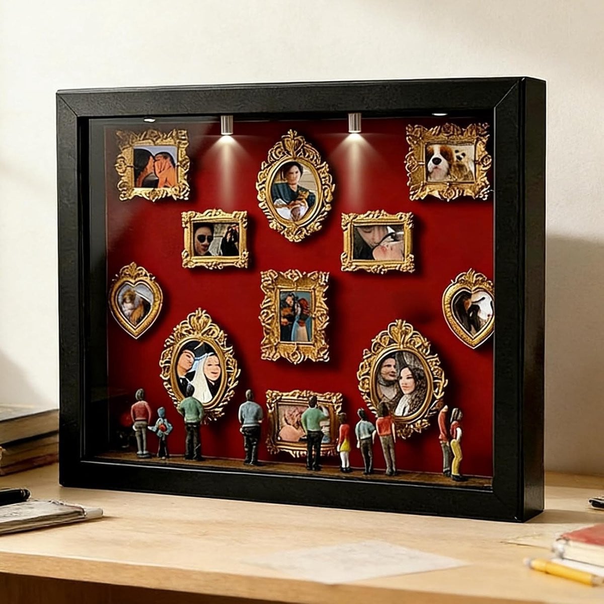 DIY Mini Museum Fotolijst - Vintage Miniatuur Fotolijst voor Minifiguren en Decoratie
