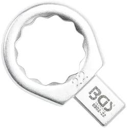 BGS 6902-22 Einsteck-Ringschlüssel 22mm für Aufnahme 9 x 12mm