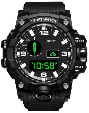 Uplifted Goods Military Grade Multi Functional Sports Watch a black