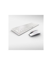 Cherry STREAM DESKTOP RECHARGE Tastatur-und-Maus-Set kabellos 2,4 GHz QWERTZ Deutsch Tastenschalter: CHERRY SX Pale Gray (JD-8560DE-0)