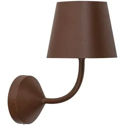 Zafferano Poldina 230V LED-Wandleuchte 5,4W 2700K aus Corten-Aluminium, modernes und elegantes Design mit Schutzart IP54 für den Außenbereich