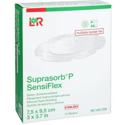 SUPRASORB P SensiFlex multis.border lite 7,5x9,5cm