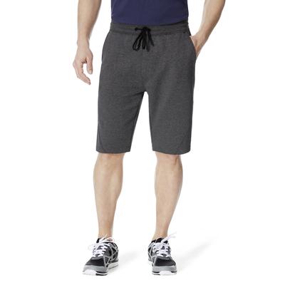 Sporthose HERO BY JOHN MEDOOX "Trend Joggingshorts", Herren, Gr. M, grau (anthrazit), Sweatware, 100% Polyester, gerade kurz, Hosen Sporthose, Sporthose Bequemer Oberschenkel Casual Baumwollmischung für Herren