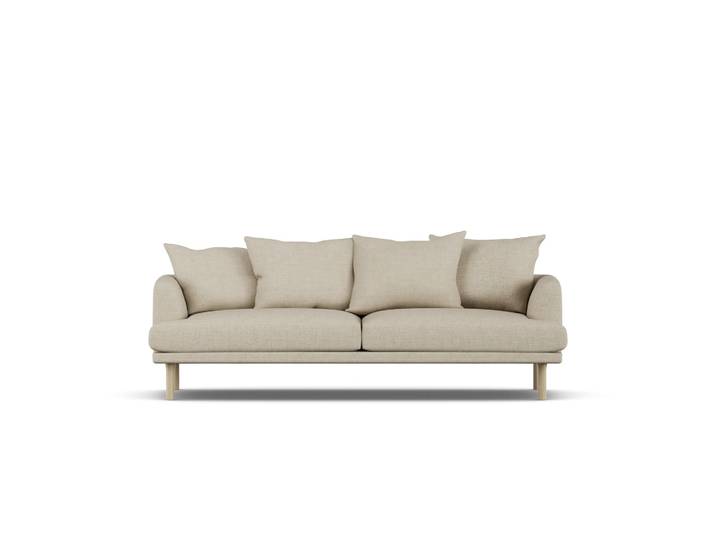 1898 Sjövik sofa Bern Beige 0341-witgeoliede eiken, 3-zits
