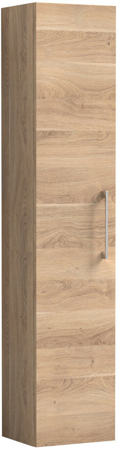 Nuie Arno Wall Linen Cabinet Bleached Oak 143.3cm H X 30cm W X 25.3cm D