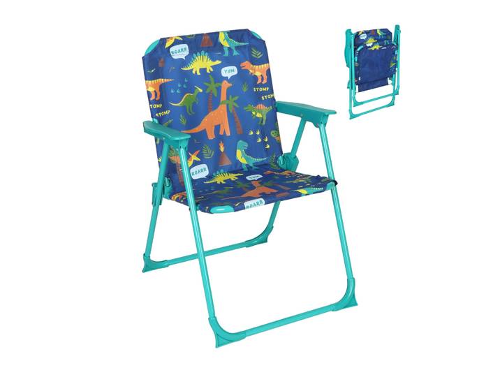 Kinder Klappstuhl mit Motiv Blau-Rosa-Türkis