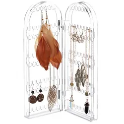 Relaxdays Schmuckhalter aus Acryl Transparent