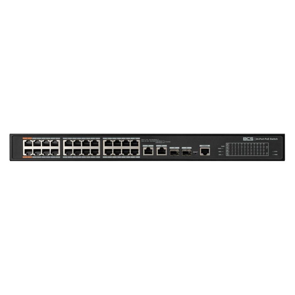BCS BCS-L-SP2402G-2SFP-M(2) Verwalteter PoE Switch 24 Ports 360W 100Mbps/1Gbps (24 Ports) (BCS-L-SP2402G-2SFP-M(2))