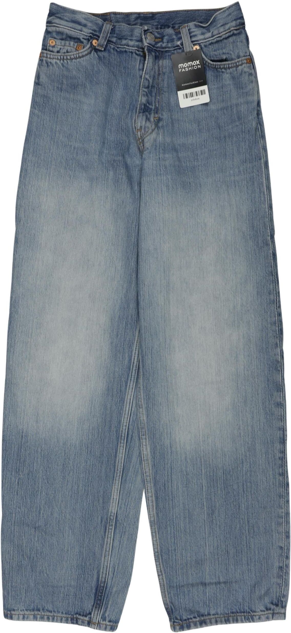 Weekday Damen Jeans, Blau, Gr. W24, Baumwolle - Second Hand