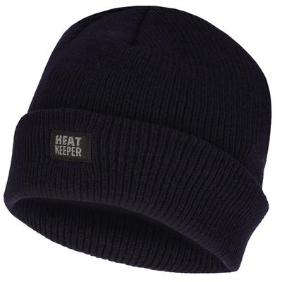 Strickmütze HEATKEEPER, Jungen, schwarz (navy), Kunstfaser, Mützen Strickmütze, Thermo Herren Mütze, Perfekte Kombi von Thermo und Mode.