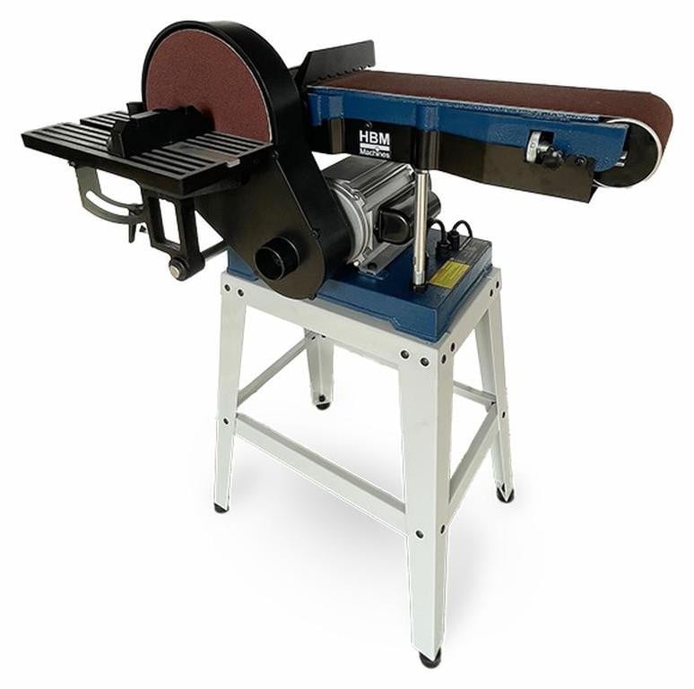 HBM Bandschuurmachine 1100W met 15 cm schuurband 230V