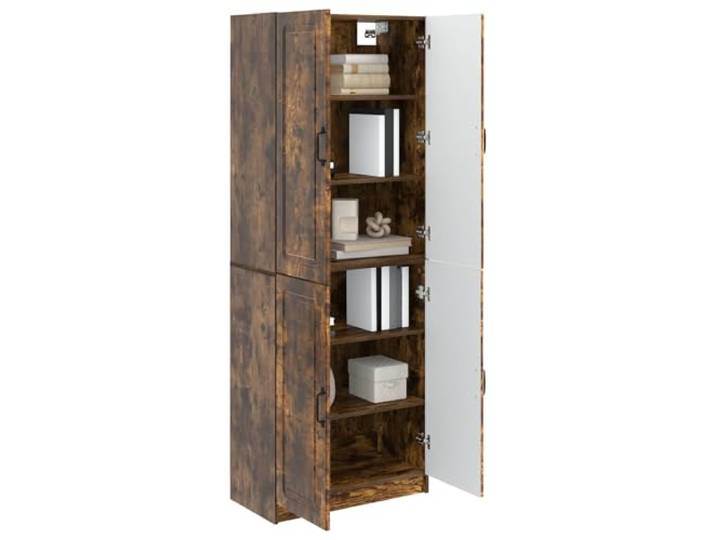 KTHLBRH Schrank-Set 2 Stück Eiche Rauchholz Engineered Anpassungsfähiges Design, praktisch für den Innen- und Außenbereich, Funktionalität und Stil