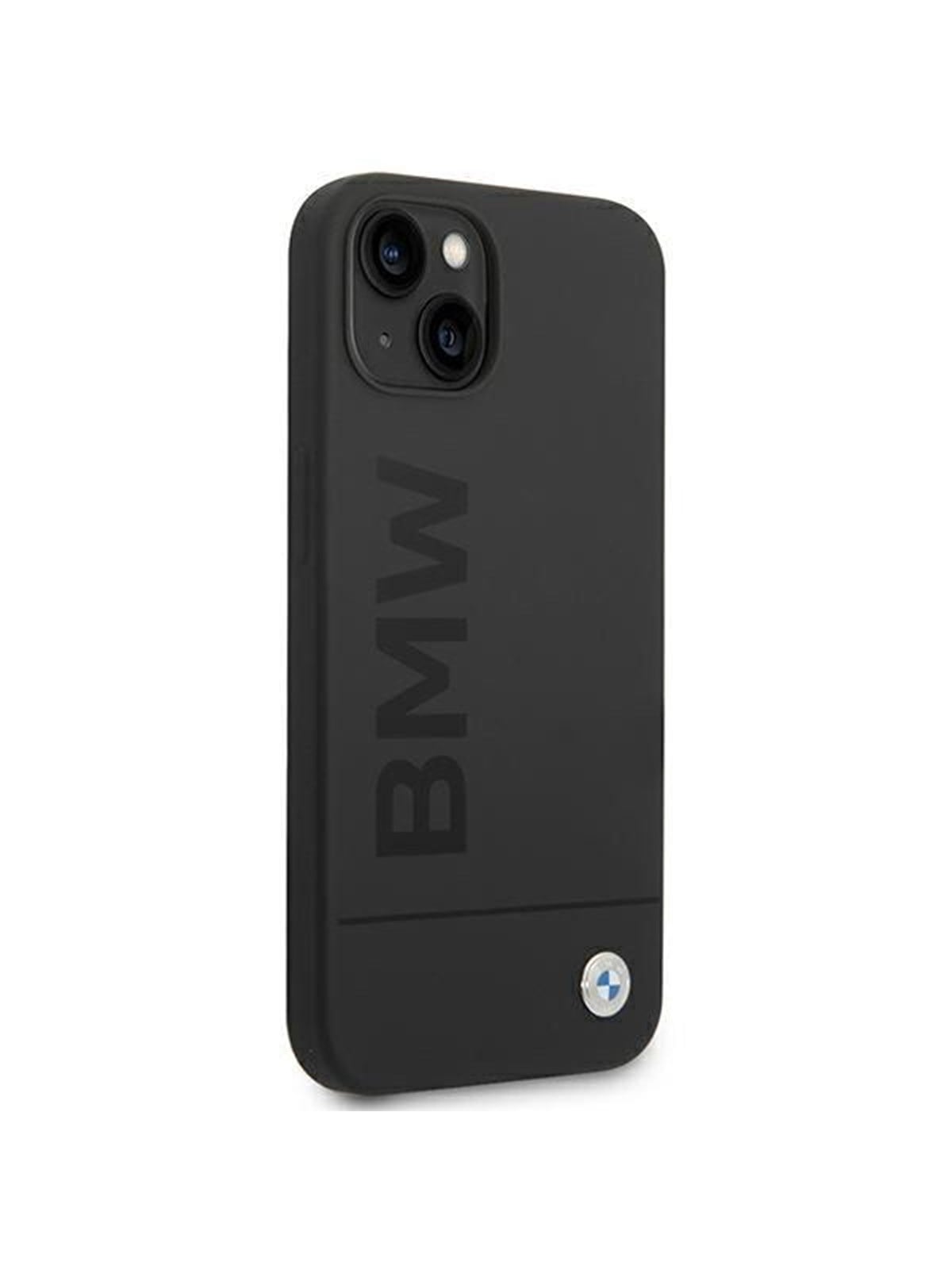 BMW BMHMP14MSLBLBK iPhone 14 Plus 6.7 "black / black hardcase Silicone Signature Logo Magsafe